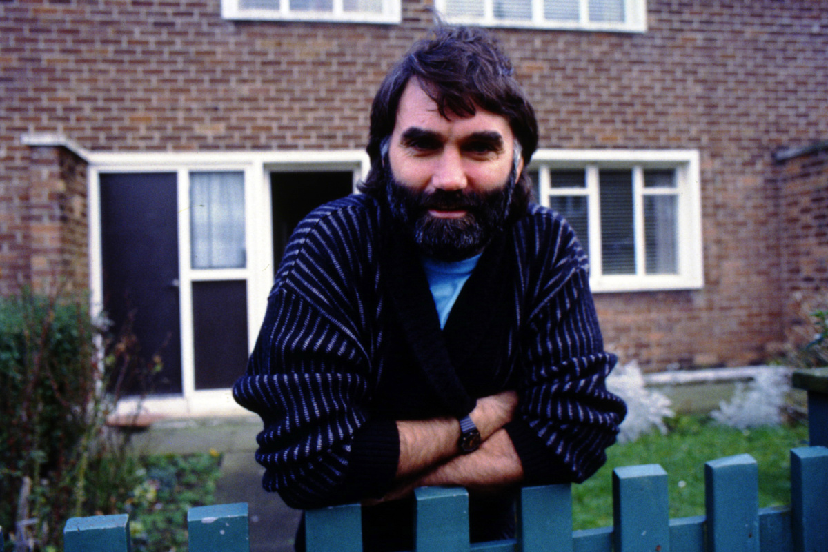 George Best middle aged, visiting his childhood home